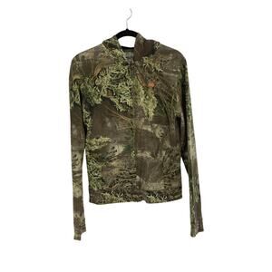 Real Tree Girl Advantage Max 1 Foliage Camo Zip Hooded Light Jacket Large